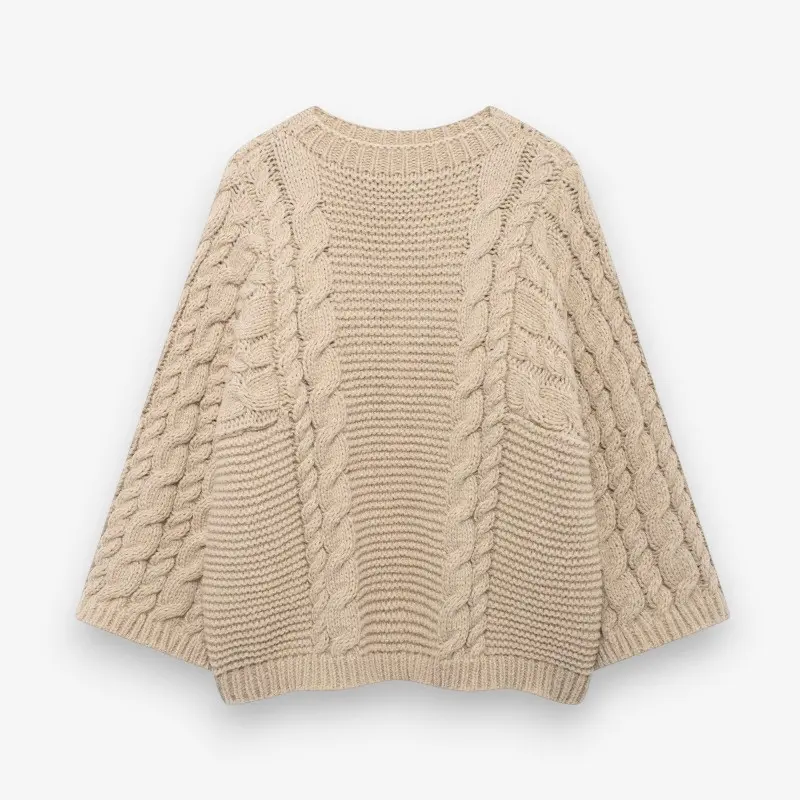 Nysa – Cardigan ample à manches longues avec col rond