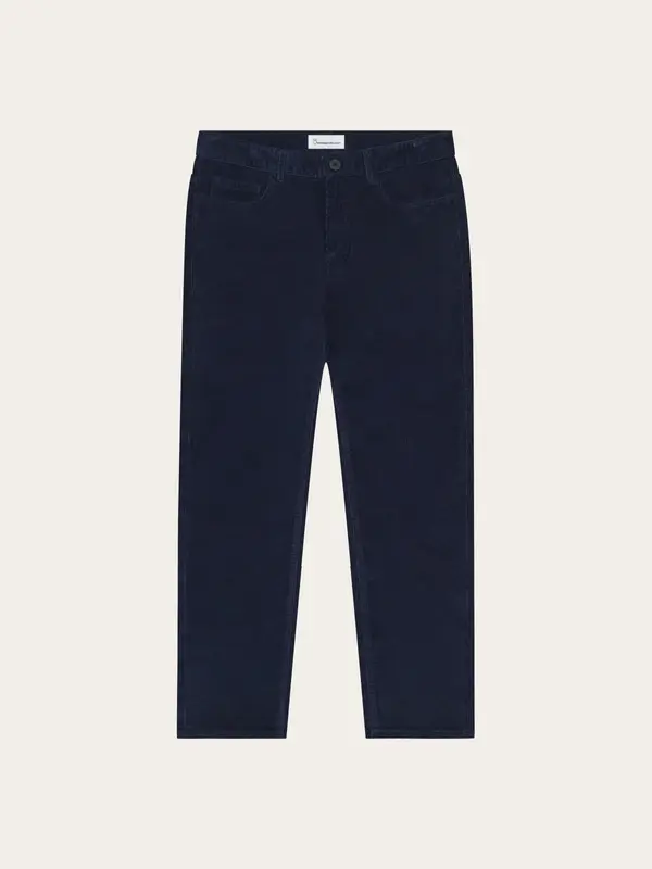 Oak regular corduroy pants - Night Sky