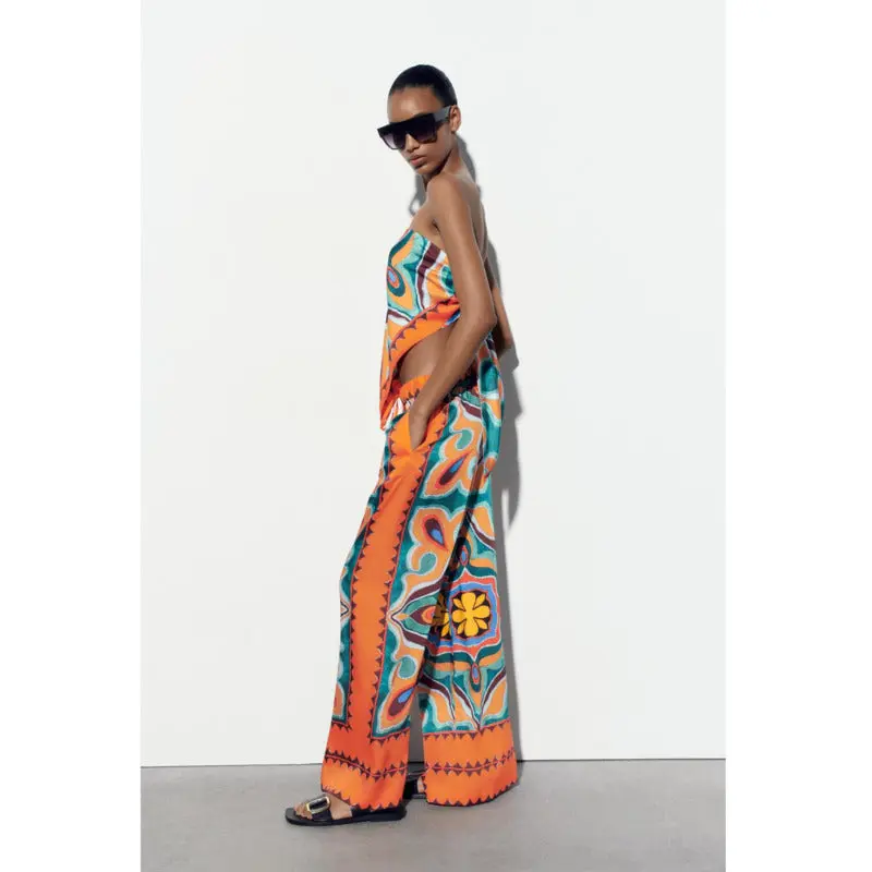 -OOS-OUT OF STOCK-Romee - Ensemble deux pièces imprimé floral
