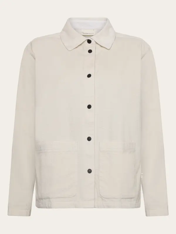 Organic Cotton Corduroy Overshirt GOTS - Egret