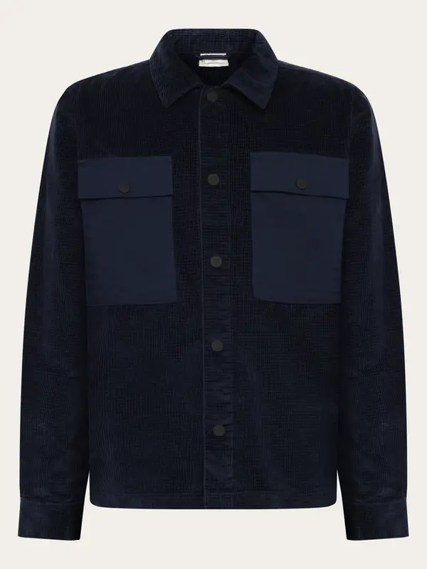 Organic Cotton Corduroy Overshirt GOTS - Night Sky
