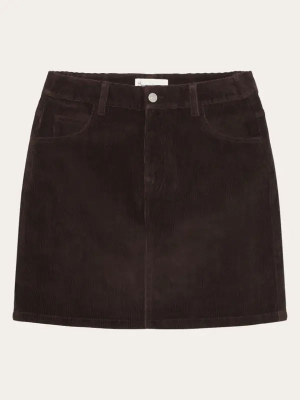 Organic Cotton Corduroy skirt GOTS - Chocolate Torte