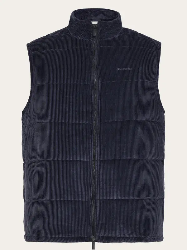 Organic Cotton Corduroy Vest - GRS/Vegan PETA - Night Sky