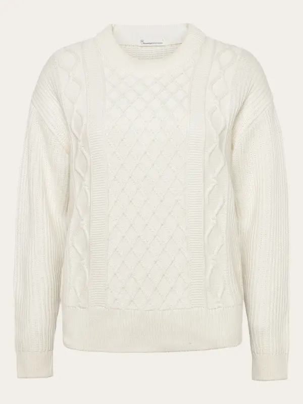 Organic Cotton Crew Neck - Regenerative Organic Certified™ - GOTS/Vegan - Egret