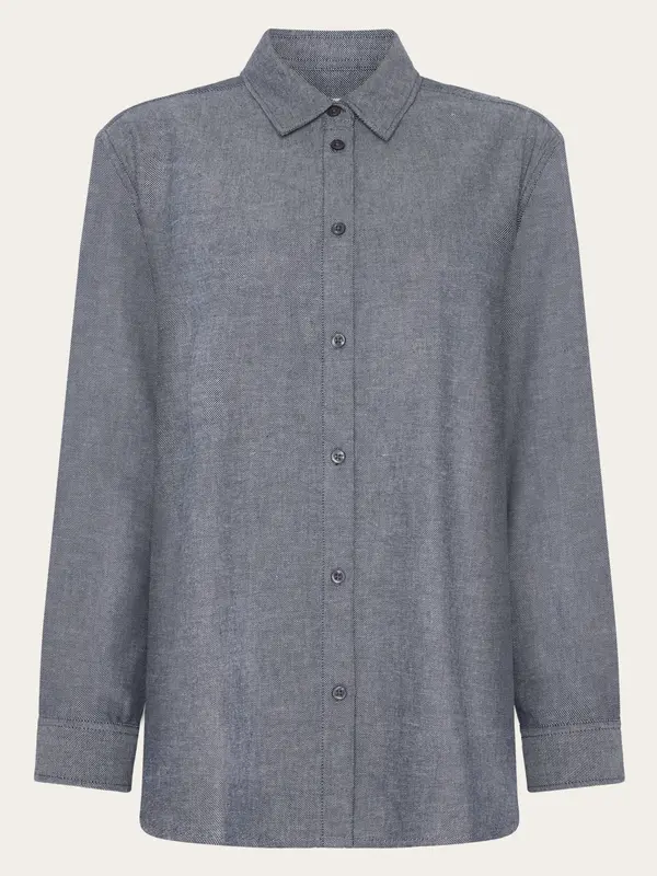 Organic Cotton Flannel Shirt GOTS - Night Sky