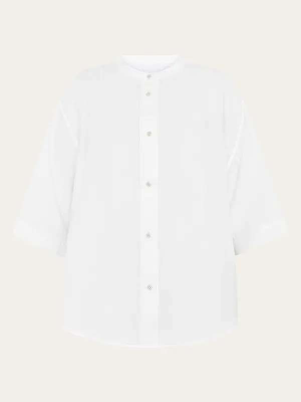 Organic Linen Shirt GOTS/Vegan - Bright White