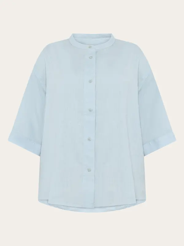 Organic Linen Shirt GOTS/Vegan - Skyway
