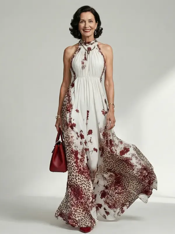 Orlune - Robe Maxi Fleurie