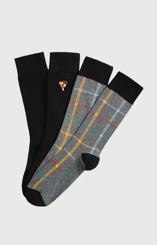 Pack 2 chaussettes en coton - Champignon