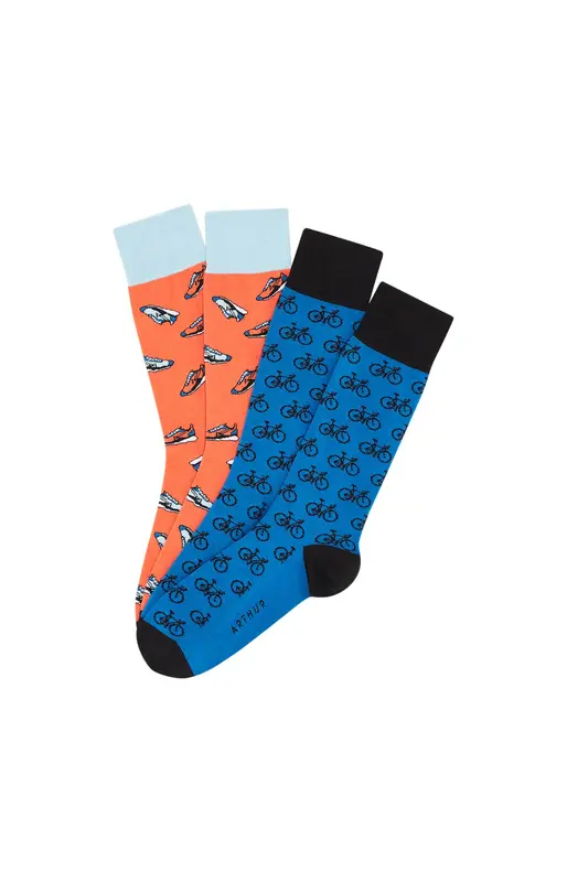 Pack 2 chaussettes en coton - Sport