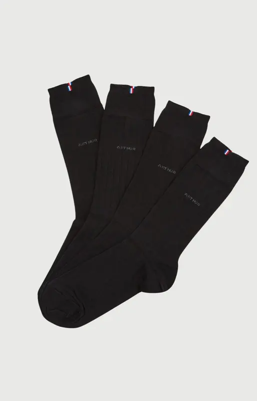 Pack 2 chaussettes en viscose - Bambou Noir