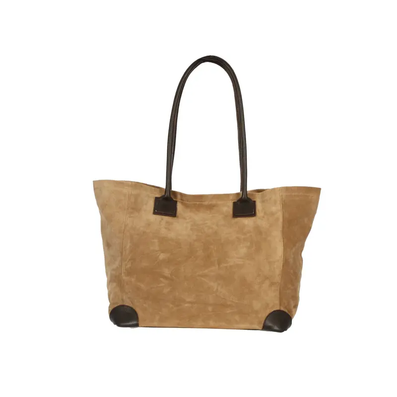 PAMPA (REF.65190) BEIGE - SAC EN CROUTE DE CUIR