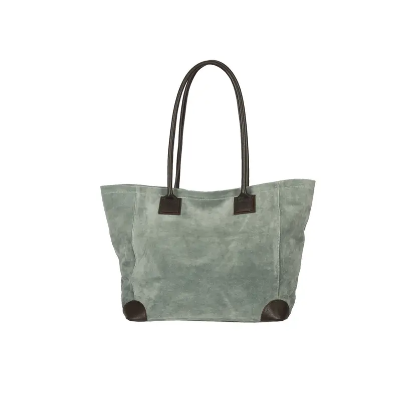 PAMPA (REF.65190) BLEU CIEL - SAC EN CROUTE DE CUIR