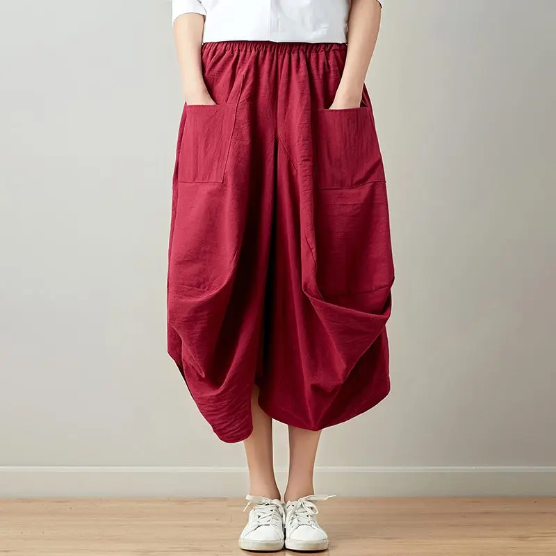 Pantalon Ample à Jambes Larges
