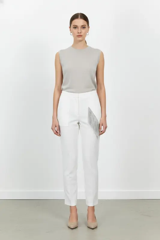 Pantalon Blanc et Gris - Taille S/36