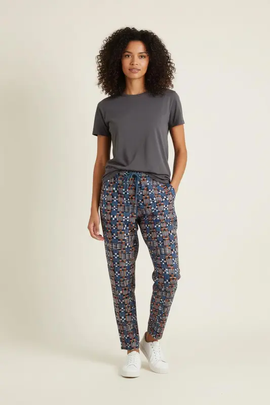 Pantalon Bleu et Orange - Taille XS/34