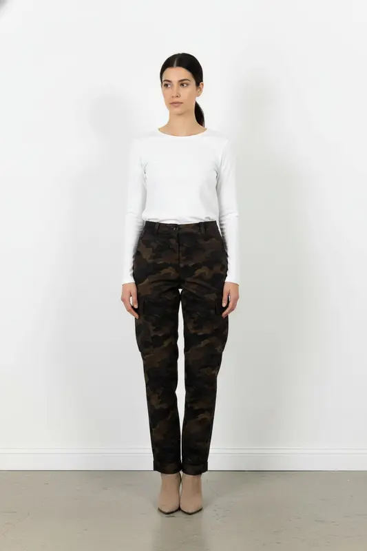 Pantalon Cargo Camouflé Multicolore - Taille M/38