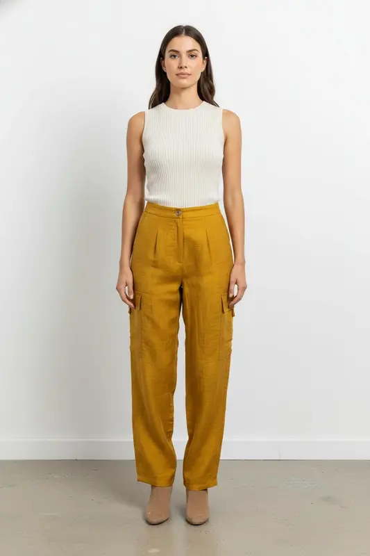 Pantalon Cargo Orange - Taille XS/34