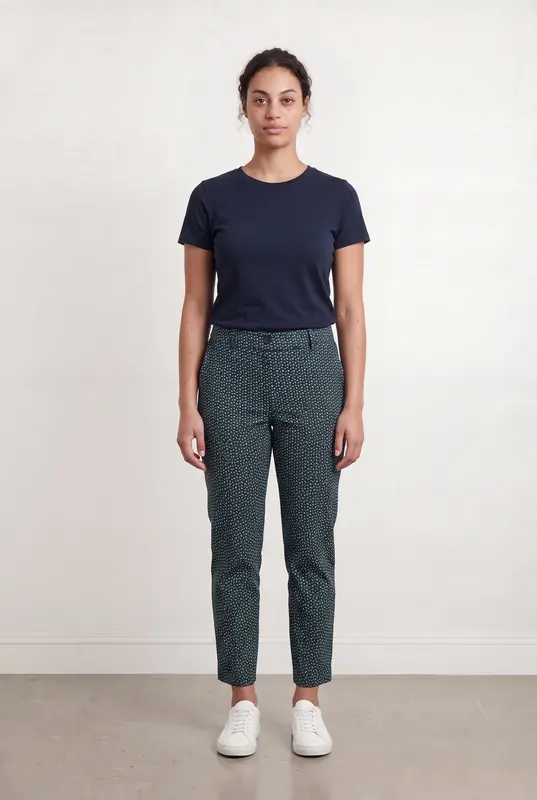 Pantalon Chino Noir et Vert - Taille XL/42