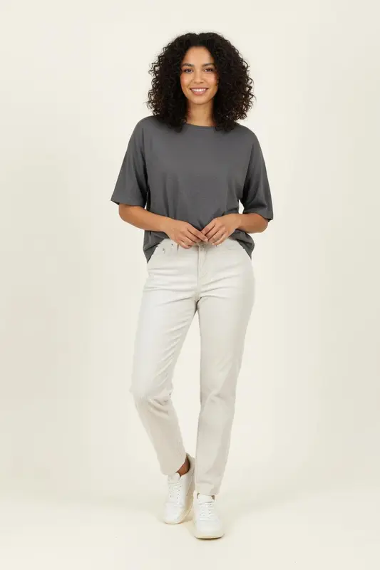 Pantalon Côtelé Beige - Taille XS/34
