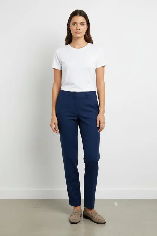 Pantalon De Tailleur Bleu - Taille XXL/44