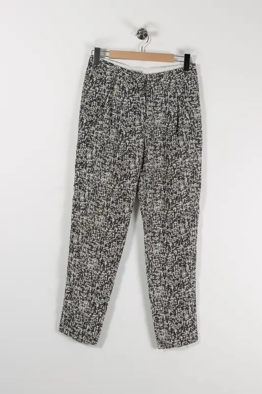Pantalon Décontracté Noir et Blanc - Taille M/38