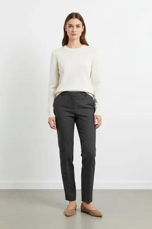 Pantalon Droit Gris - Taille M/38
