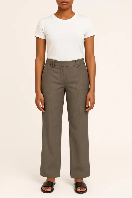 Pantalon Droit Gris - Taille S/36