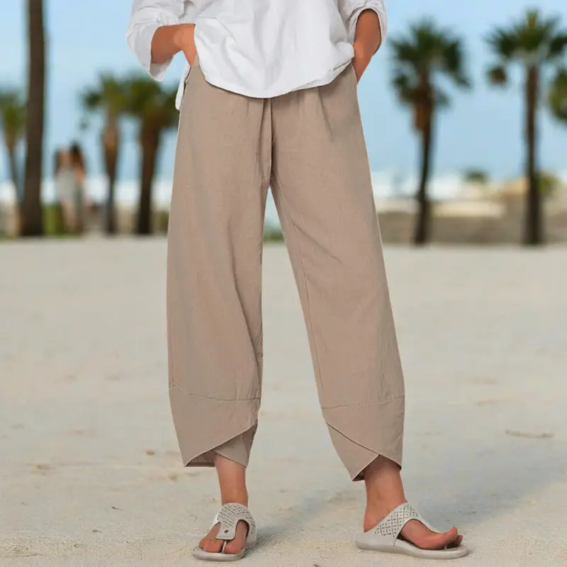 Pantalon élégant avec poches latérales et coupe décontractée