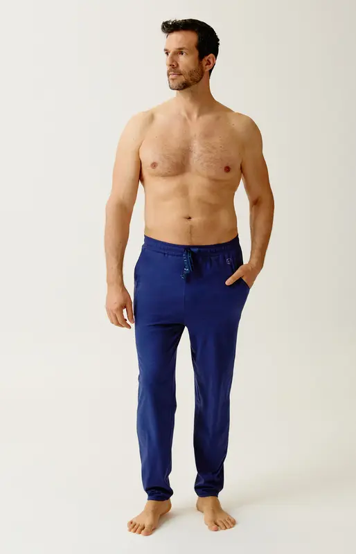 Pantalon en jersey de coton léger - Minuit
