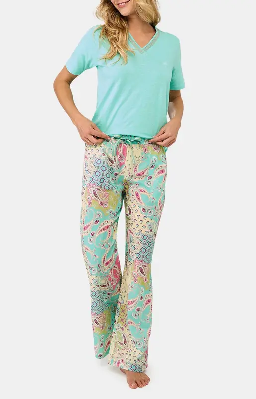 Pantalon en voile de coton - Paisley