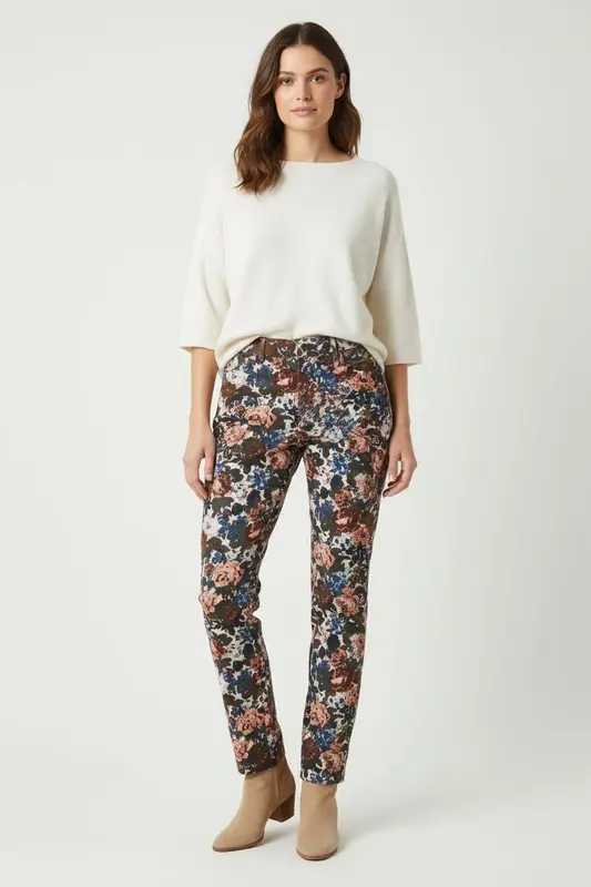 Pantalon Fleuri Multicolore - Taille S/36