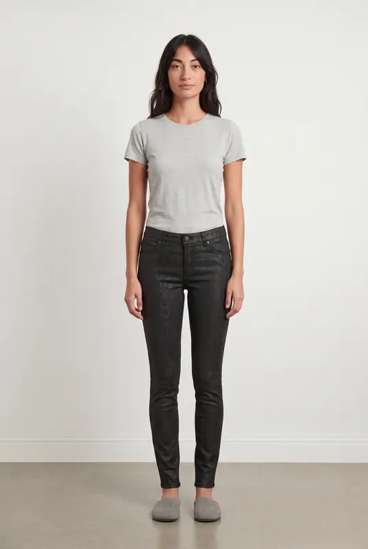 Pantalon gris à motif - Taille M/38