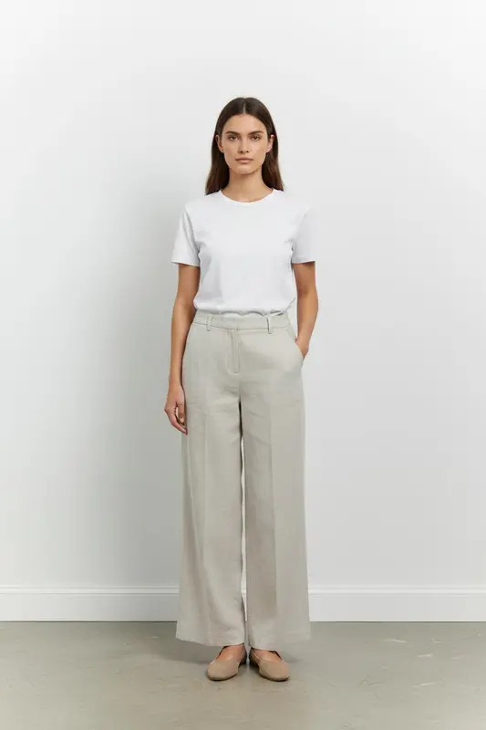 Pantalon Large Beige - Taille M/38