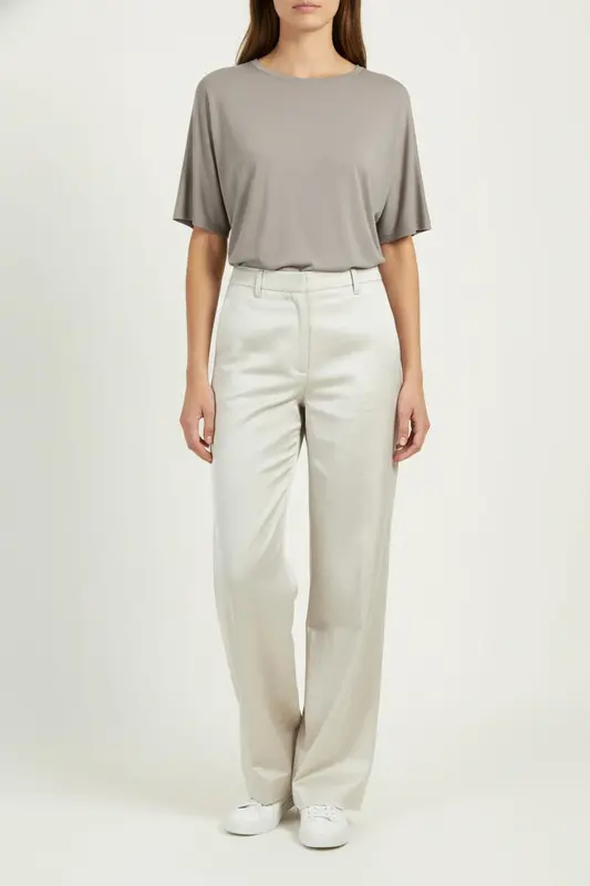 Pantalon Large Beige - Taille S/36