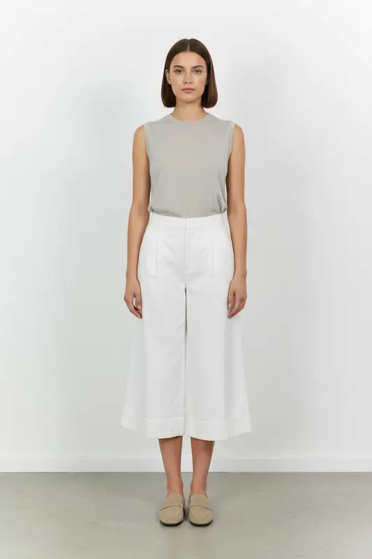 Pantalon Large Blanc - Taille M/38 - imparfaites