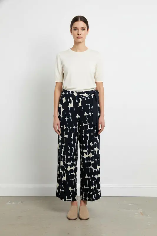 Pantalon Large Bleu et Blanc - Taille XXL/44