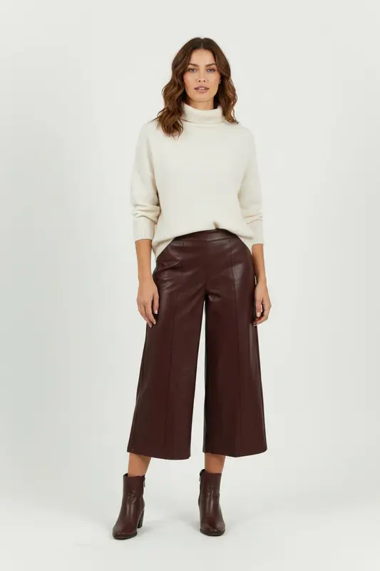 Pantalon Large Bordeaux - Taille M/38