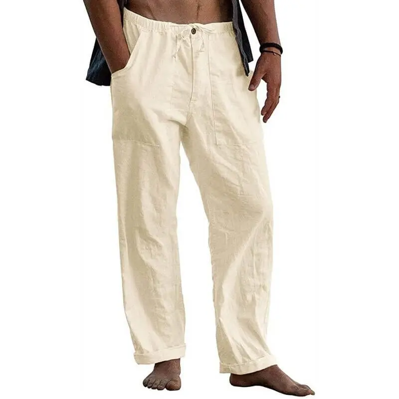 Pantalon large femme fitness coupe ample