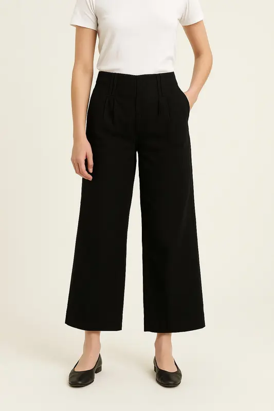Pantalon Large Noir - Taille XS/34