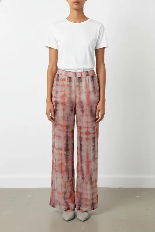Pantalon Large Rose et Violet - Taille M/38
