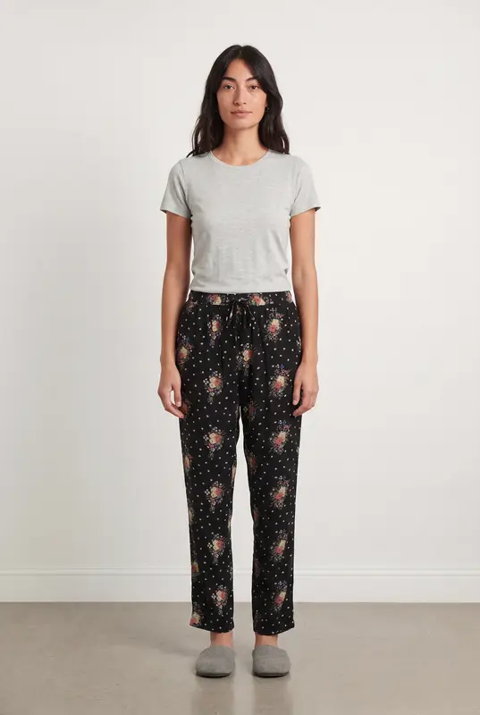 Pantalon Noir et Multicolore - Taille S/36