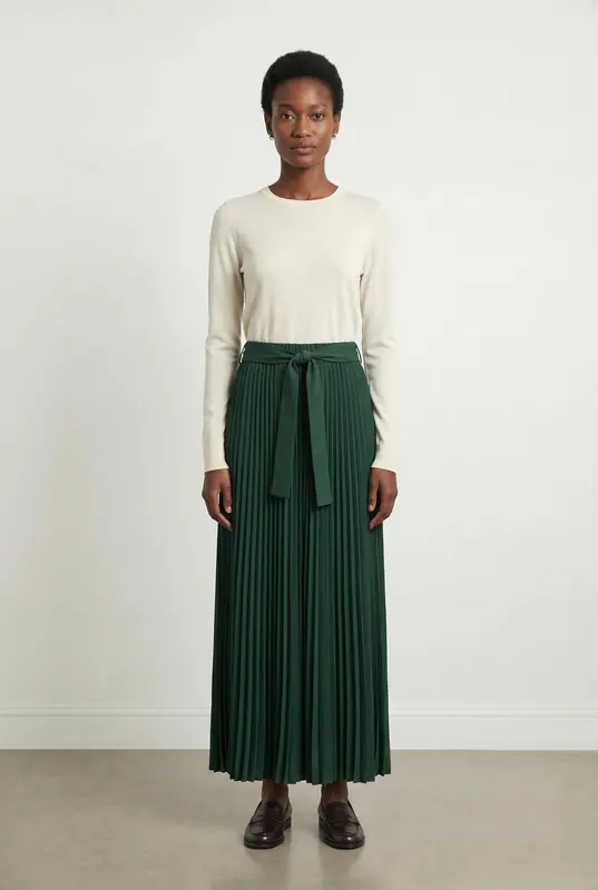 Pantalon Plissé Vert - Taille M/38