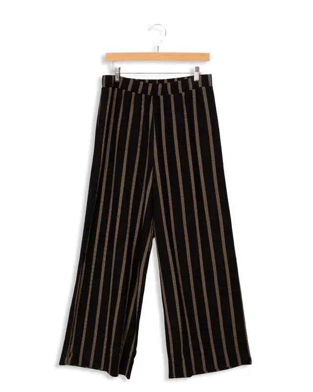 Pantalon rayé noir - La Fée Maraboutée