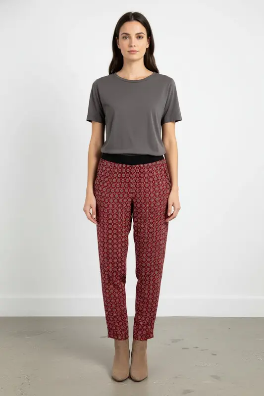 Pantalon Rouge et Noir - Taille M/38