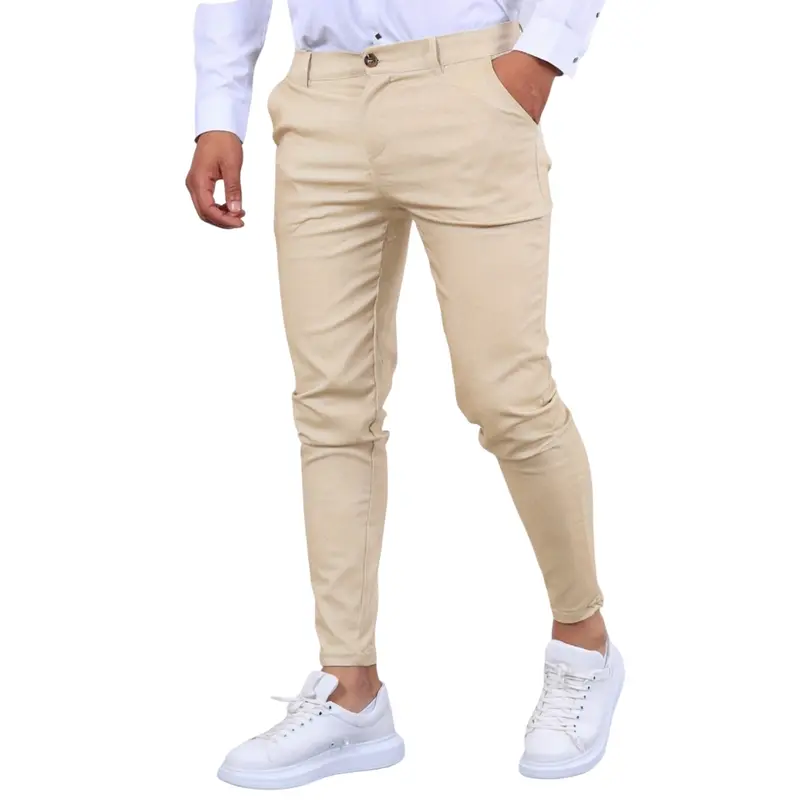Pantalon slim fit homme en polyester
