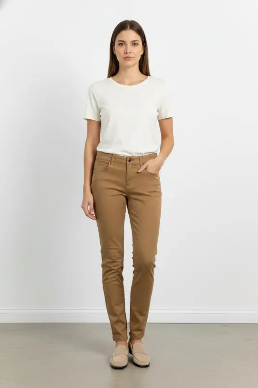 Pantalon Slim Marron - Taille XS/34