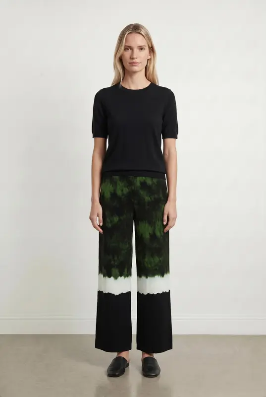 Pantalon Vert Noir et Blanc - Taille S/36