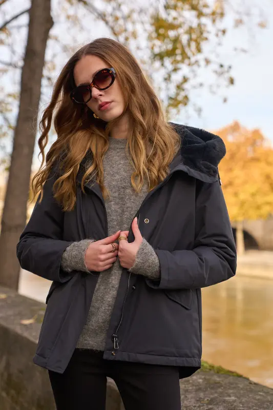 Parka fourrée courte