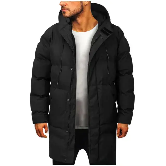 Parka matelassée pour hommes avec capuche, ultra-chauffante et élégante
